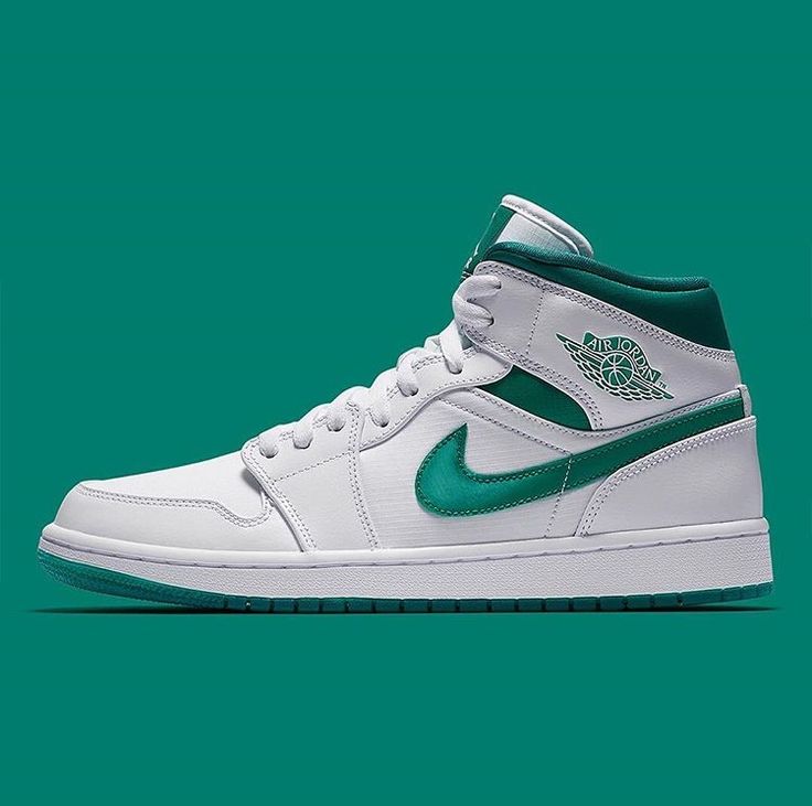 air jordan 1 mid returns in white and mystic green air jordan 1 mid returns in white and mystic green